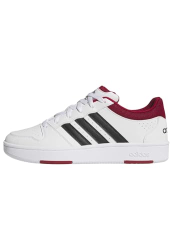 adidas Uomo Hoops Classic Shoes, Ftwr White/Team Victory Red/Core Black, 46 EU