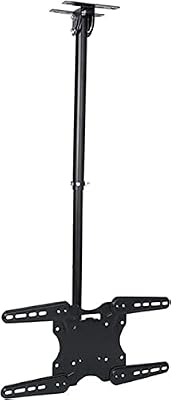 TV Bracket, TV Ceiling Mount, Full Motion Height Adjustable Swivel Tilting Ceiling TV Bracket, Suit Most LCD/LED TVS 26" - 55", Max VESA 420x415mm TV Mount TV Stand