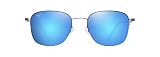 Maui Jim Men's and Women's Crater Rim Polarized Classic Sunglasses, Satin Dark Gunmetal/Blue Hawaii,