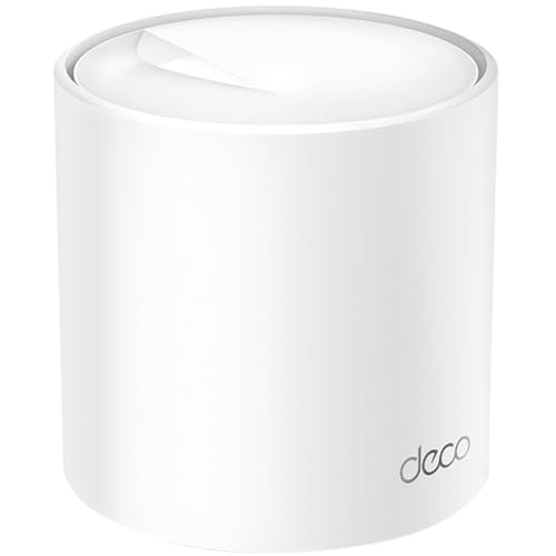TP-Link Deco X60 WiFi Mesh, WiFi 6 Dual Band AX3000, 2 porte Gigabit, Unità aggiuntiva per l’intera copertura domestica, compatibile con Alexa, AX3