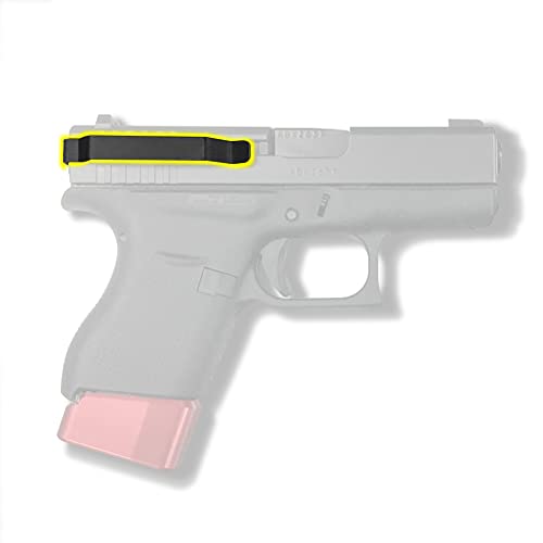 IWB Gun Belt Clip for 9mm Glock Slide Cover Plate Accessories, Inside The Waistband Concealed Carry Holster Compatible Sub/Compact Glock 43 43X 48