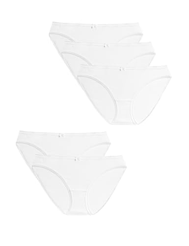 Image of Marks & Spencer Women Cotton Blend Modern Bikini Underwear 5 Pack