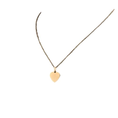 Lot de 10 colliers pendentif cœur acier pour cadeaux personnalisés femme