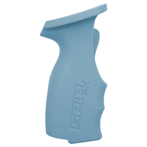 Image of GripFx Ergonomic Paint Spray Gun Grip for Sagola 3300 GTO 4600 (Right Handed, Aqua Blue)
