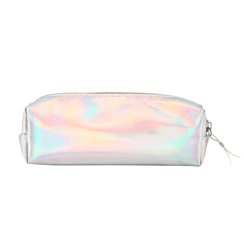 Image of Aisa Pencil Case Holographic Zipper Pen Bags Cosmetics Bags