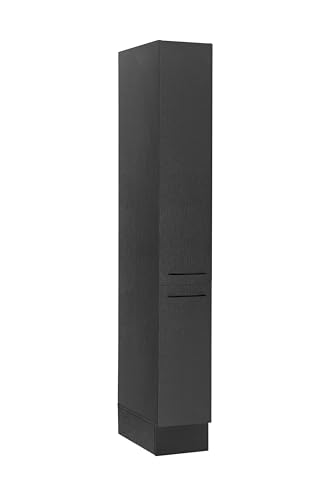 Stella Trading Turin Apothekerschrank für die Küche in Schwarz -...