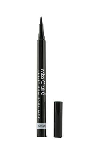 Miss Claire Artist Pen Eyeliner, verde, 1 ml miniatura 1