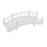 Design exquis : ce pont de jardin miniature présente un design vintage qui ajoute une touche de romantisme et de charme classique à tout parc extérieur ou jardin, décoration de jardin en forme de pont, modèle de pont en arc miniature