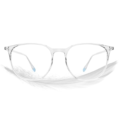 Image of ROCKNIGHT Blue Light Blocking Glasses for Computer Eye Strain Women Clear Frame Gaming Phone Computer Glasses