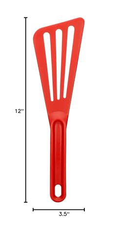 Matfer Bourgeat Exoglass(r) High Temperature Pelton Spatula, Red - Image 2