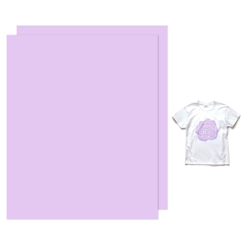 M METERXITY 2 Sheets 3D Puff Vinyl Heat Transfer 12x10 Inch Puff Vinyl Heat Transfer Lilac Foaming HTV Sheets Iron-on for T-shirts/DIY Fabric