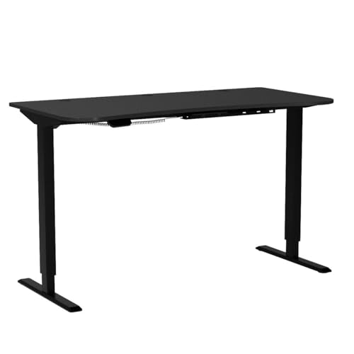 Electric standing desk walnut premium