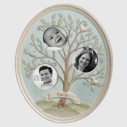 Cadre en céramique ovale Arbre généalogique le cadeau parfait pour les réunions de famille