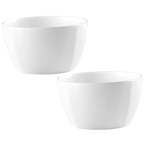 AUTSUPPL Ceramic Soup Bowl Kitchen Decor Large Serving Bowl White Ramen Rice Heat-resistant