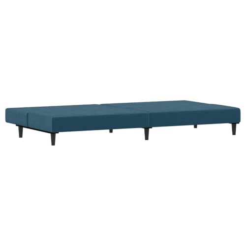 Sofá cama moderno de 200 cm para salón y apartamentos pequeños en terciopelo azul 7