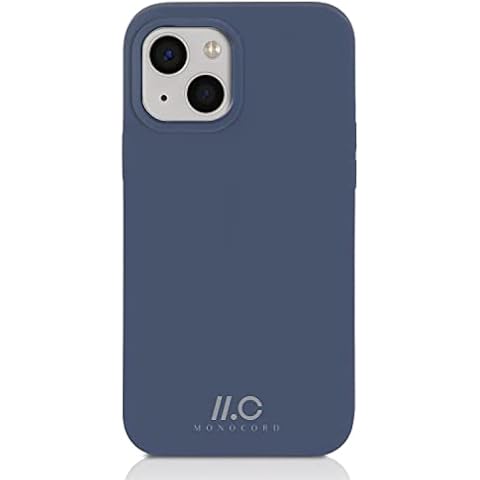 MONOCORD Case Compatible with iPhone 13 - Magnetic Mobile Phone Case Suitable for Magsafe - Protective Case with Magnets for Wireless Charging Station, Wallet, Car Holder and Accessories, Blue Cover