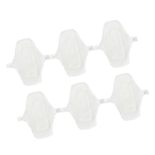 Lurrose 6個洗える再利用可能な生理用ナプキン 防水生地 使用目安 柔らかコッパッド付き 下着にボタン固定