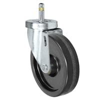 5" X 1-1/4" Phenolic Wheel - Swivel Caster - 7/16" x 1-3/8" Grip Ring Stem Caster - 350 LBS Load Capacity