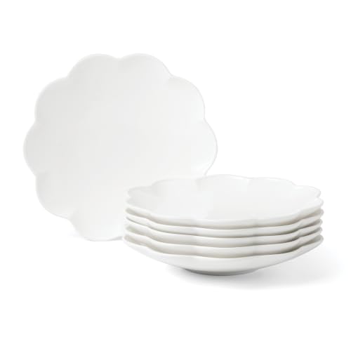 Image of Lenox Studio 1414 Scallop Accent Plates Set For 6