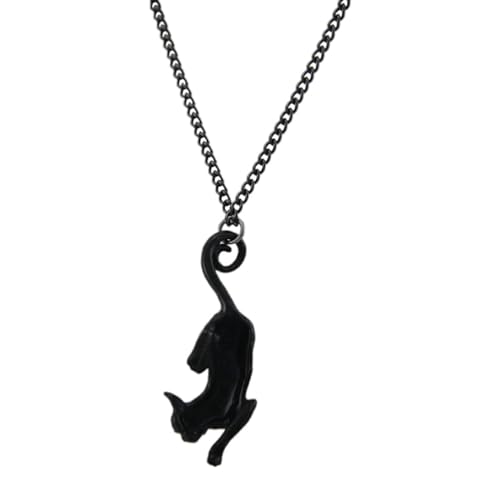 Collier Cat Sith Alchemy Gothic noir - Idée cadeau idéal pour passionné