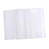 FUNOMOCYA 5Pcs Clear Plastic Textbook Cover Transparent Protective Film for School Books Easy to Use Notebook Protector for Exercise Books and Notebooks