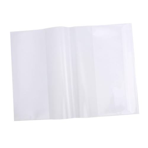 FUNOMOCYA 5Pcs Clear Plastic Textbook Cover Transparent Protective Film for School Books Easy to Use Notebook Protector for Exercise Books and Notebooks