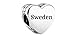 Price comparison product image Pandora Sweden sterling silver charm with red enamel
