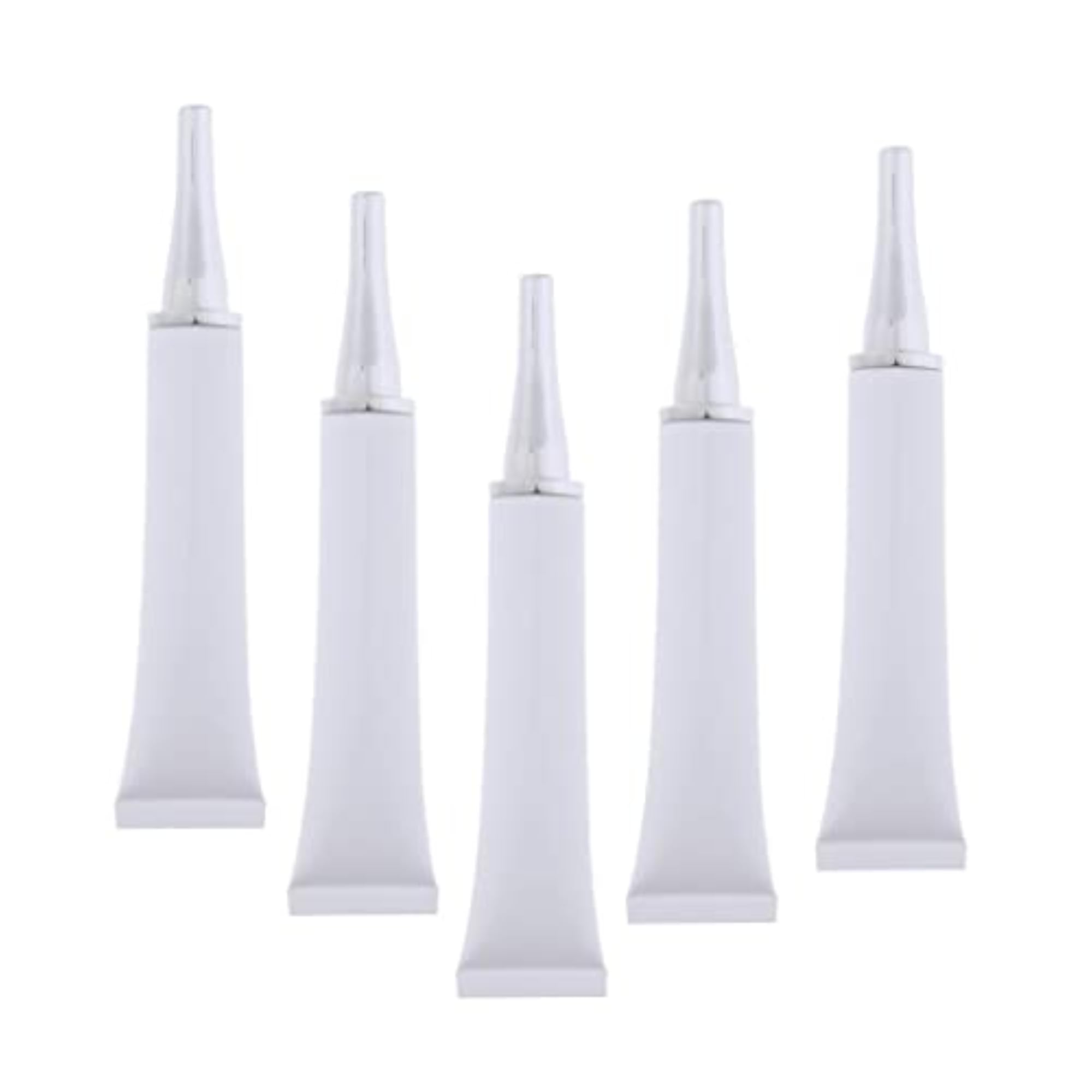 10 Empty Tube Bottles for Eye Cream & Lotion, Sample Packing Jars