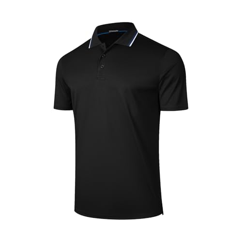 3 Pack Camisetas Polo para Hombre Manga Corta Secado Rápido Transpirable miniatura 3