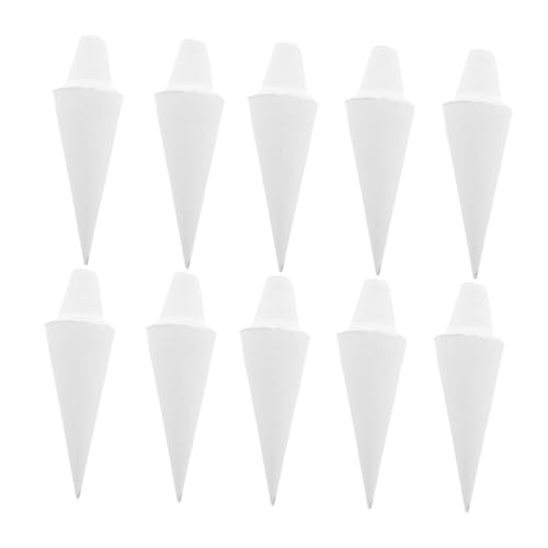 Beatifufu Kiln Supporting Nails 10pcs Ceramic Firing Nails Refractory Support Heat-Resistant Clay No Base Pottery Supplies