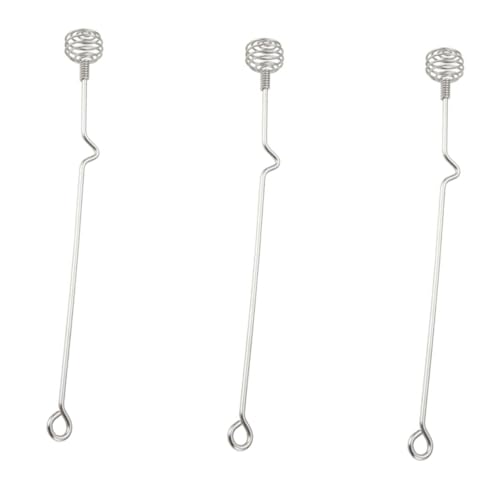 BEBEMOKO Long Handle Stainless Steel Stirrer 3pcs Honey Stir Sticks Ideal for Home Bar and Restaurant