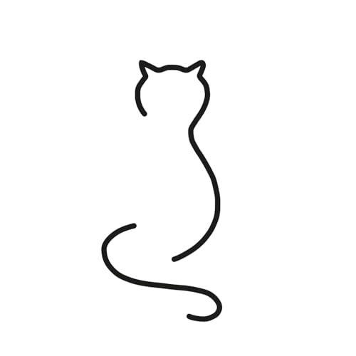 Gatto | Tatuaggio Temporaneo con Certificazione Cosmetica UE - L'Originale | Resistente all'Acqua + Vegano | Tatuaggio Rivoluzionario di 2 Settimane