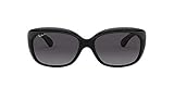 Protective case included Ray-Ban Damen 4101 Brillengestelle, Schwarz (Shiny Black), 58