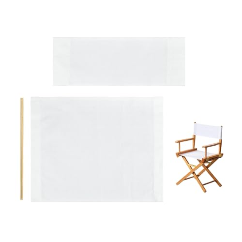 Director Chair Replacement Canvas Fabric Seat Cover Foldable Director’s Chair Cover Kit Black | 21.2