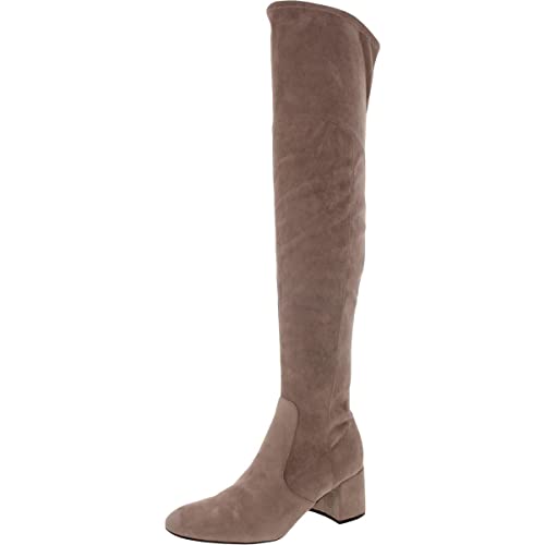 Nine West Womens Felipe Almond Toe Tall Over-The-Knee Boots Gray 9 Medium (B,M) #TOP17