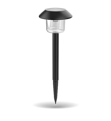 Xanlite Lot de 3 Balises Solaires LED Noires IP44, RVB Multicolore – Éclairage Décoratif pour Jardin ou Allée, Lumière Solaire Changeante Automatique,...