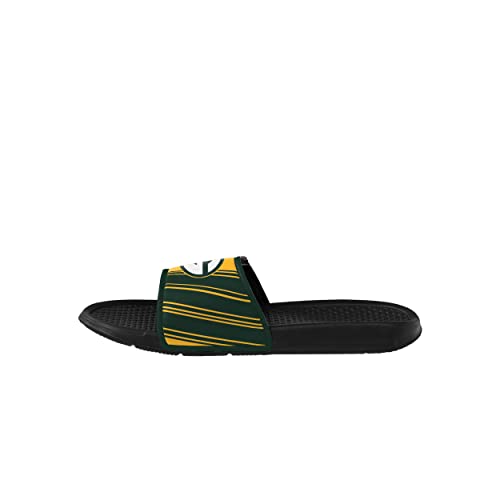 Image of FOCO mens NFL Team Logo Legacy Sport Slide Sandals