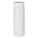 10oz Mini Water Bottle Stainless Steel Thermos Small Flask - Insulated Vacuum, Leak Proof, Keeps Drinks Hot/Cold - Ideal for Coffee, Tea, Water - White