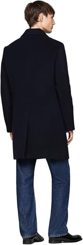 Tommy Hilfiger Uomo Cappotto Mix Coat Monopetto, Blu (Desert Sky), Xl - 2