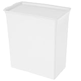 COOPHYA Contenitore per Lavanderia Porta Detersivi Grande Capacità in Plastica Bianca, Mul...
