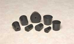 United Scientific Supplies RST9-H Rubber Stopper, 1 Hole