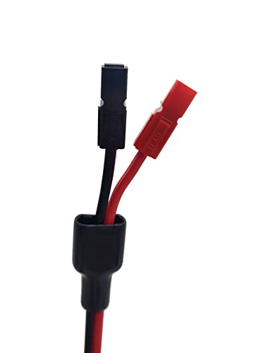 Halokny 14AWG DC 5.5mm x 2.1mm Power Plug Extension Cable Connector for Generator Backup Battery and Foldable Solar Panel, Compatible Anderson PowerPole Port - 60CM/2Ft (5.5x2.1mm Female)