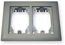 Floor Box Carpet Flange, 2-Gang
