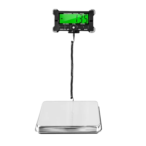 Bloepum PS21 Digital Scale 200KG Electronic Postal Scale Stainless Steel Floor Scale LCD Backlight Display Portable Scale