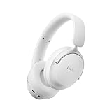 Picun Active Noise Cancelling Headphones with ENC, 80 Hours Playing Time Wireless Bluetooth Headphones Over Ear Headphone for Travel, Home, Office White