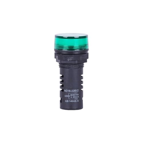 Piloto ND16-22B/4 con luz indicadora de señal verde 220V de alta visibilidad