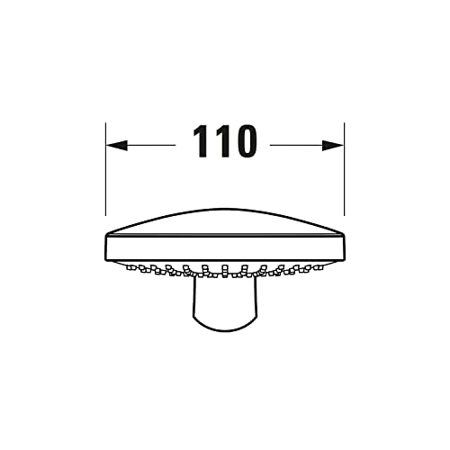 Douchette ronde Duravit MinusFlow économie d'eau 110mm - 7