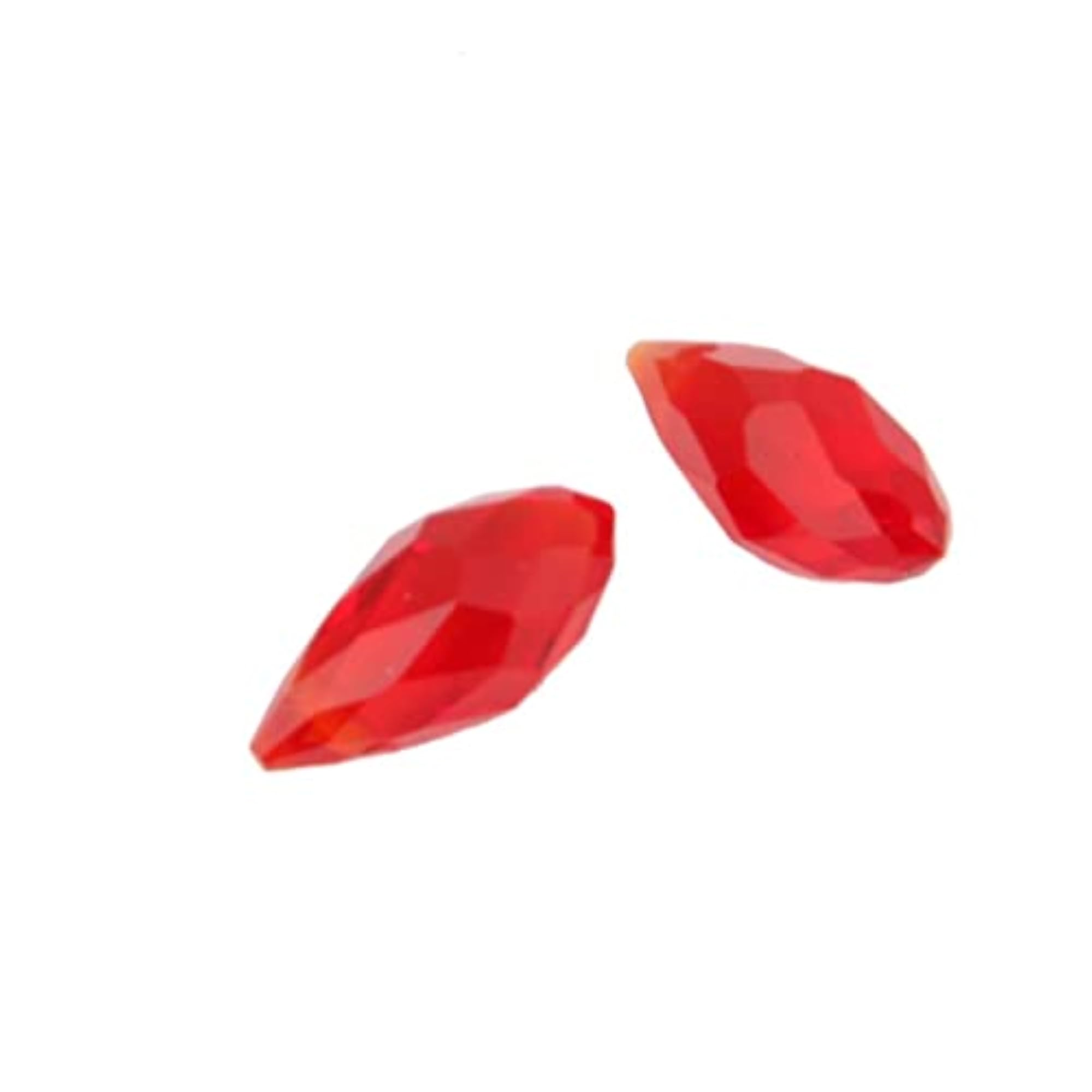 10pcs Teardrop Glass Beads Faceted Crystal Beads for Crafting