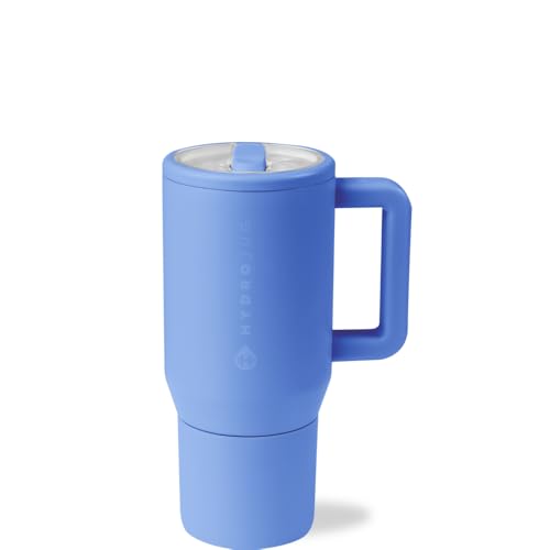 HydroJug Kids - 20 oz Insulated Kids Water Bottle with Flip Straw & Handle | Leak-Proof & Durable | Perfect for School, Sports, Lunch, Travel & Camp, Light Blue