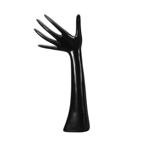 VANZACK Porta Orecchini e Porta Gioielli in Resina Nero, Espositore Stabile Base Resistente Per Collane, Anelli e Braccialetti, Per Casa e Banco Da Toeletta